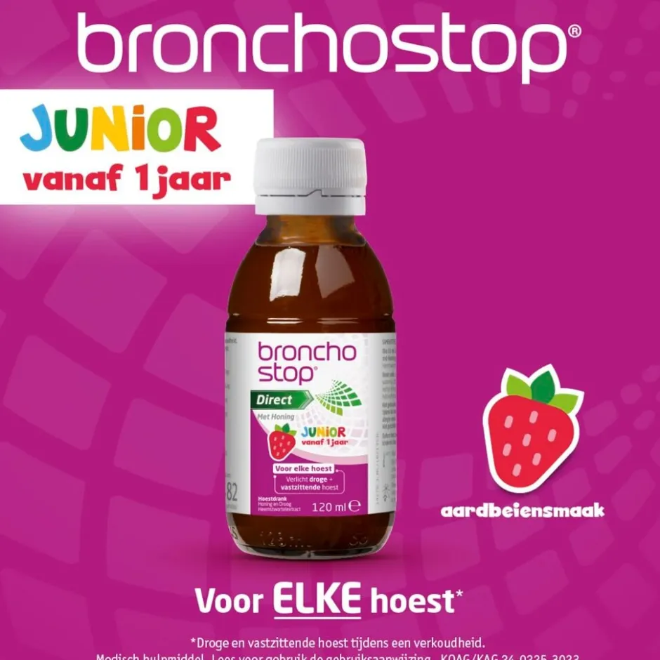 Bronchostop Direct met Honing Junior< Baby En Kind Gezondheid|Luchtwegen