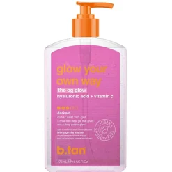 B.TAN Glow Your Own Way The OG Glow Darkest Clear Self Tan Gel< Zelfbruiners