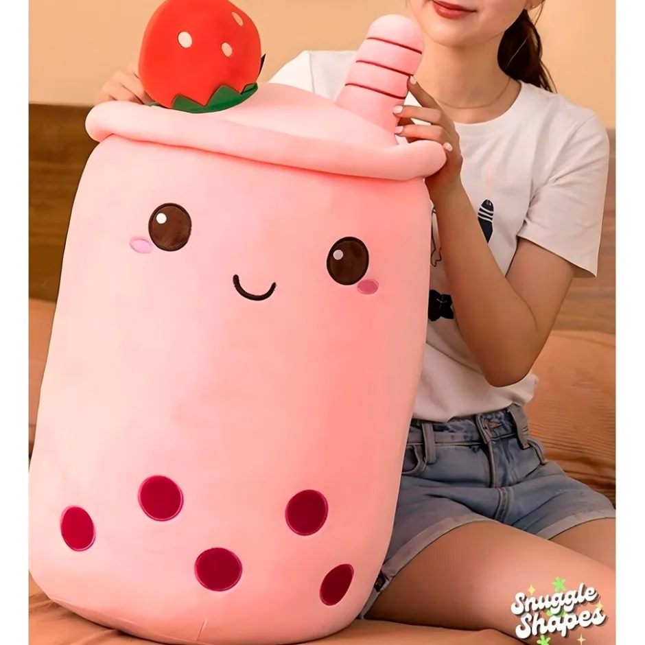 Bubble Tea Pink Snuggle Shape Knuffel|Overig Sale