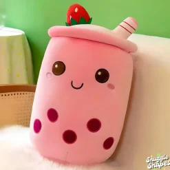 Bubble Tea Pink Snuggle Shape Knuffel|Overig Sale