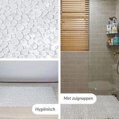 Antislip Douchemat Badmat met Zuignappen voor Bad Douche Badkamer|Buxibo Sale