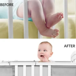 Baby Bed Omrander Bedbumper Hoofdbeschermer Set van 2|Buxibo New