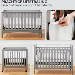 Baby Bed Omrander Bedbumper Hoofdbeschermer Set van 2|Buxibo New