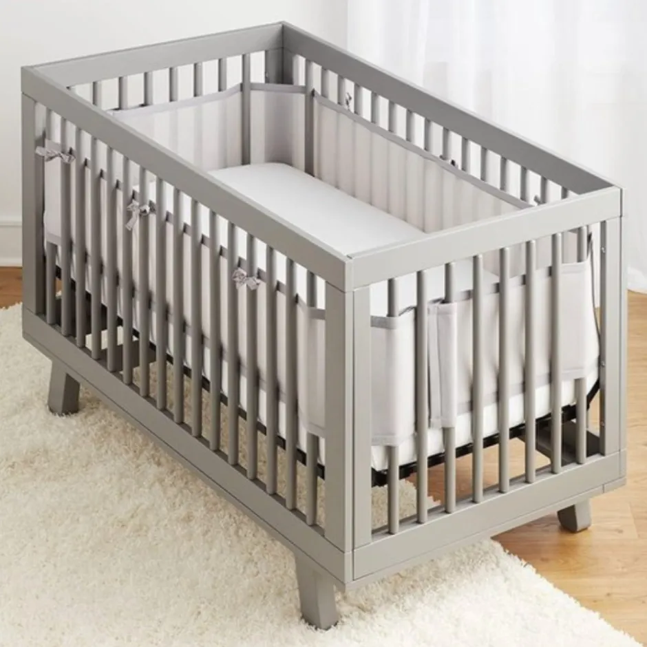 Baby Bed Omrander Bedbumper Hoofdbeschermer Set van 2|Buxibo New