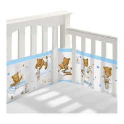 Buxibo Baby Bed Omrander Bedbumper Hoofdbeschermer Set van 2< Bedbumper