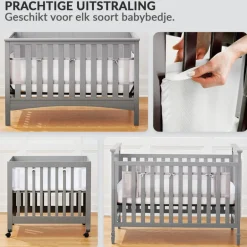 Buxibo Baby Bed Omrander Bedbumper Hoofdbeschermer Set van 2< Bedbumper
