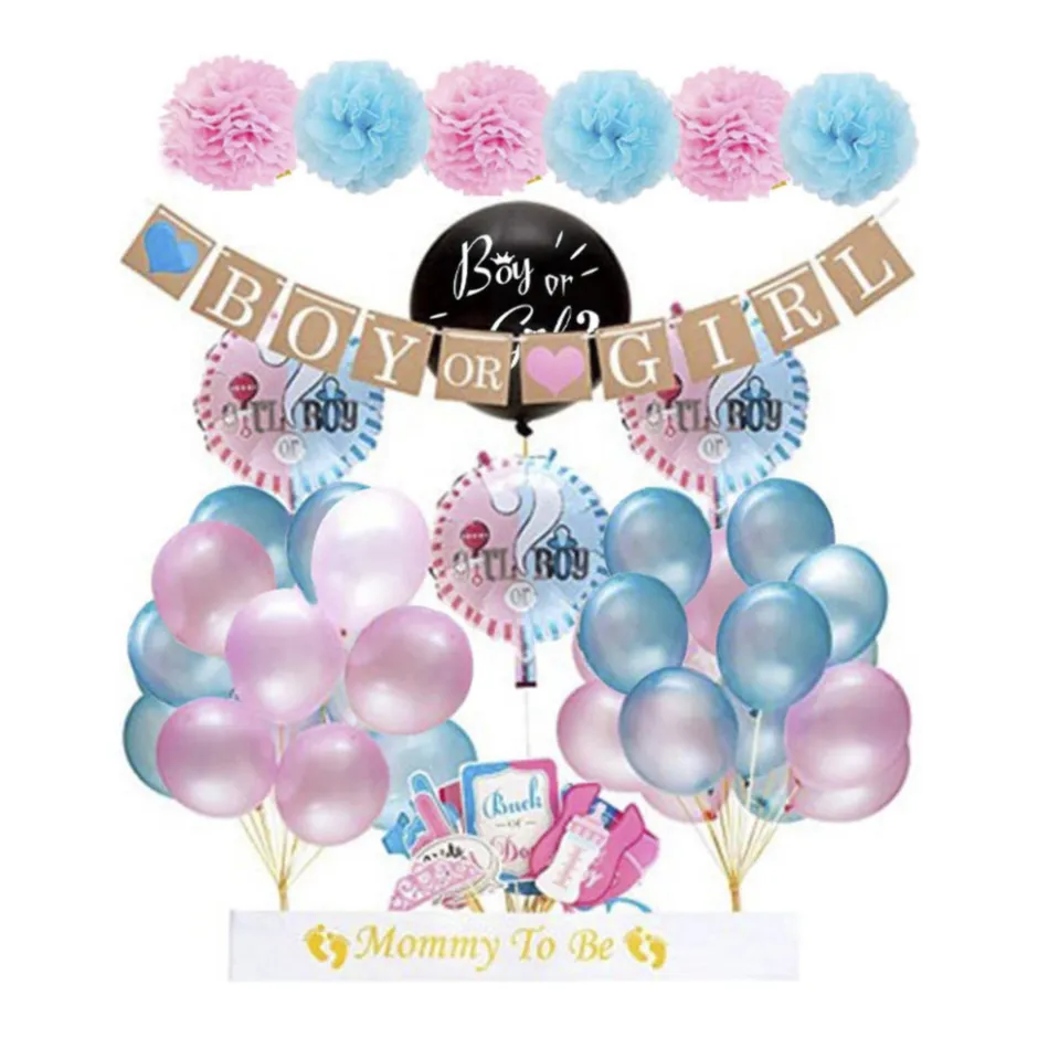 Gender Reveal Versiering Babyshower Party Set Party Decoratie|Buxibo Clearance