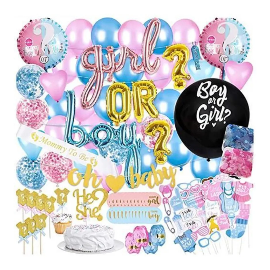 Gender Reveal Versiering Babyshower Party Set Party Decoratie|Buxibo Clearance