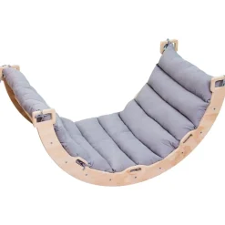 Buxibo Houten Klimbrug/Klimboog XXL Montessori Klimrek Inclusief Kussen< Houten Klimrekken