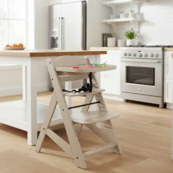 Buxibo Houten Meegroeistoel Kinderstoel met Eetblad< Kinderstoelen