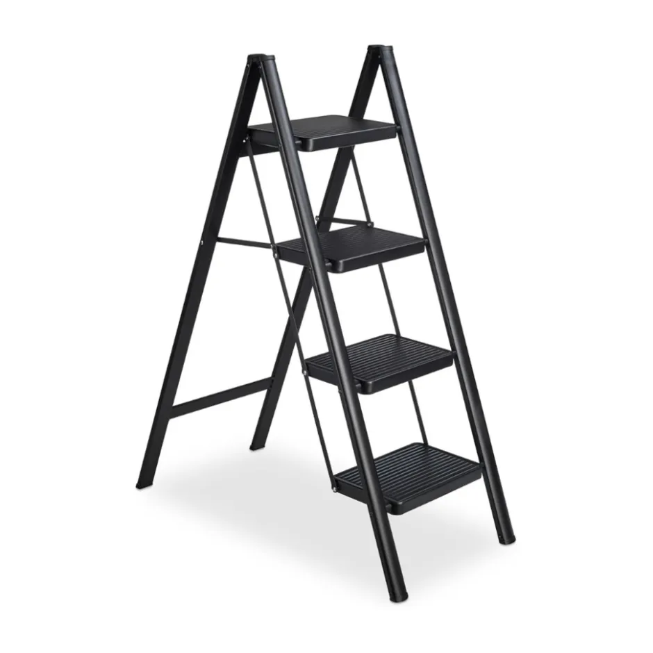 Keukentrapje Vouwladder 4 Staps Keukenopstapje Opvouwbare ladderkruk|Buxibo Hot