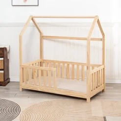 Buxibo Kinderbed met Matras Houten Peuterbed Huisbed< Peuterbedden
