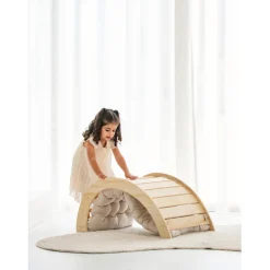 Buxibo Mini Houten Klimrek & Klimboog met Kussen & Klimhelling met Glijbaan< Houten Klimrekken|Verrassend Speelgoedvoordeel