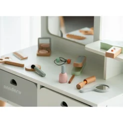 Montessori Kaptafelset Hout met Kruk en Spiegel Kinder Make-up Tafel|Buxibo Discount