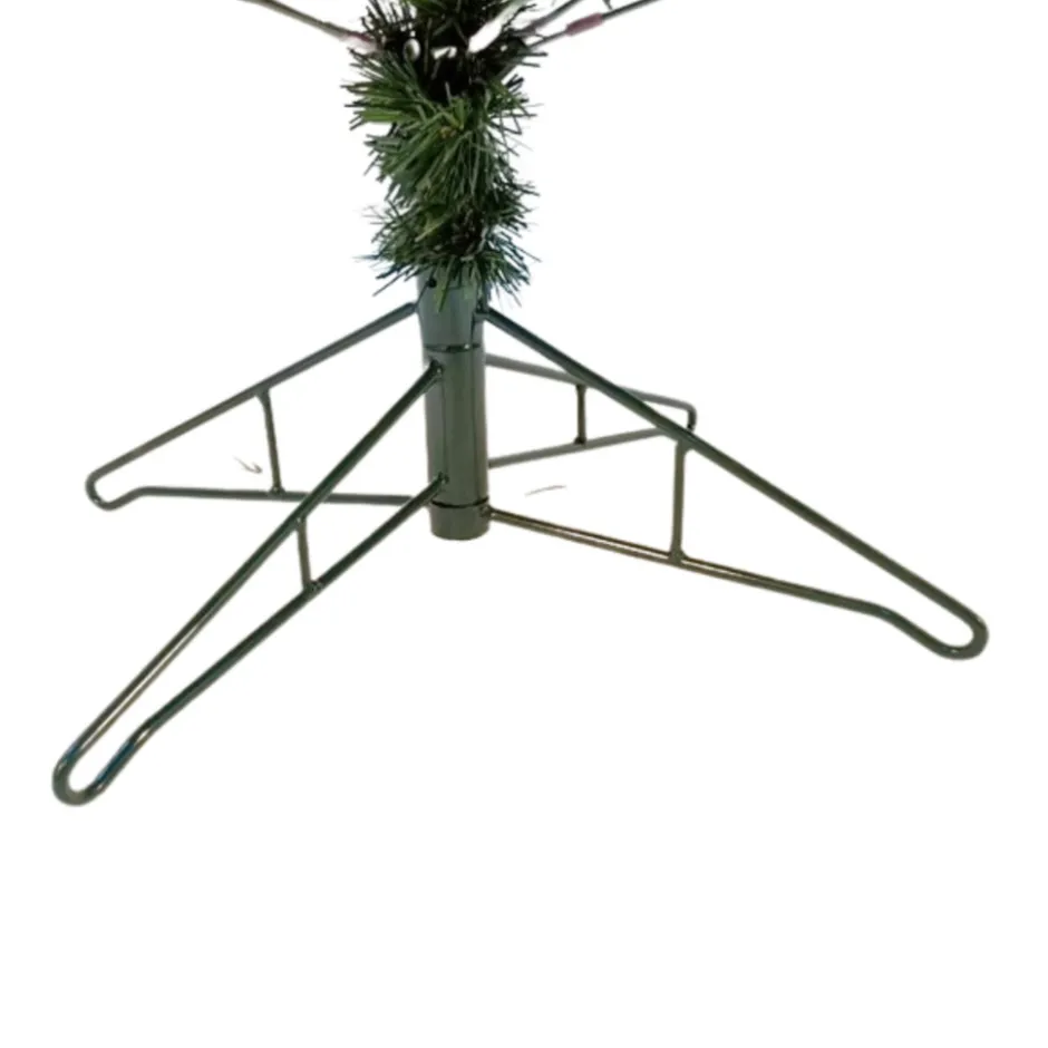 PVC Kerstboom met 200 LED en 8 lichteffecten EU-stekker Metalen Standaard|Buxibo