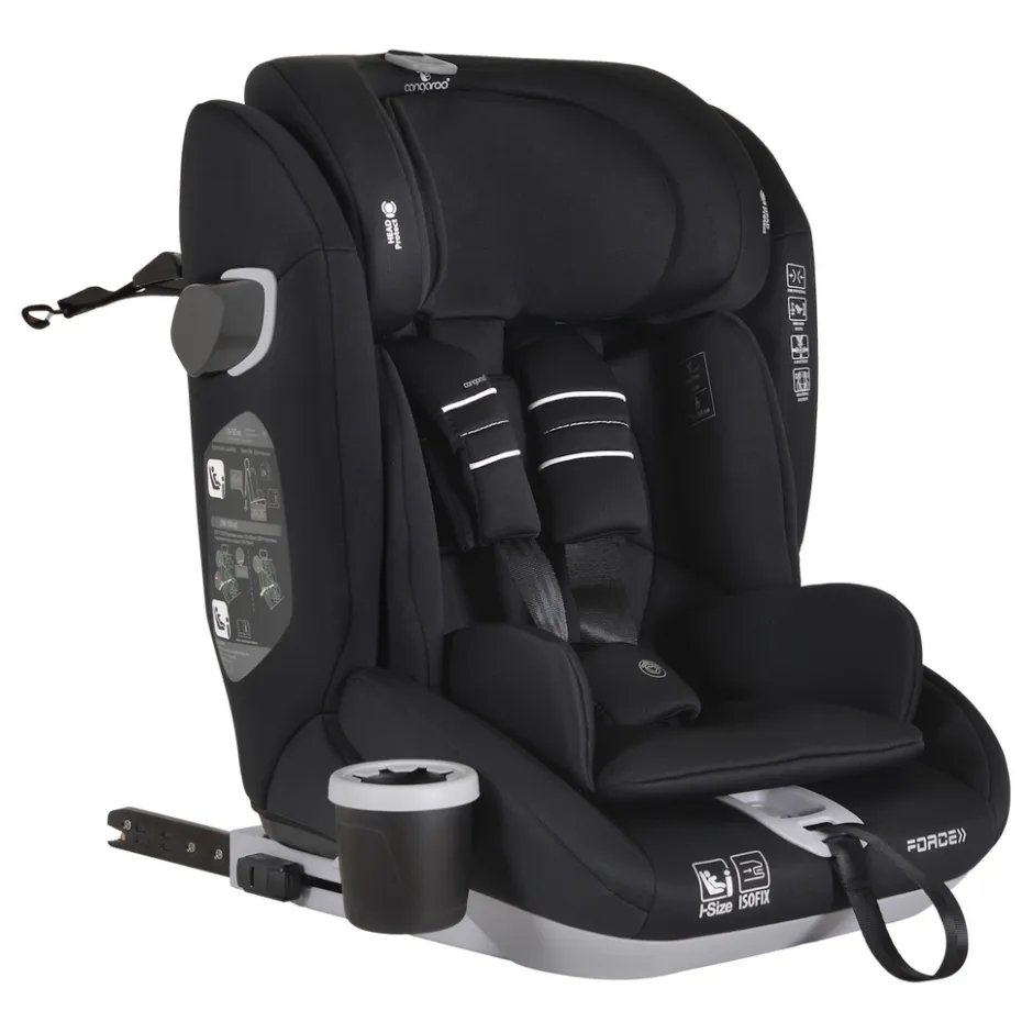 Force Black Isofix 76-150 cm i-Size Autostoel|Cangaroo Discount