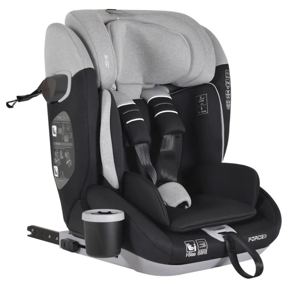 Cangaroo Force Grey Isofix 76-150 cm i-Size Autostoel< Autostoel