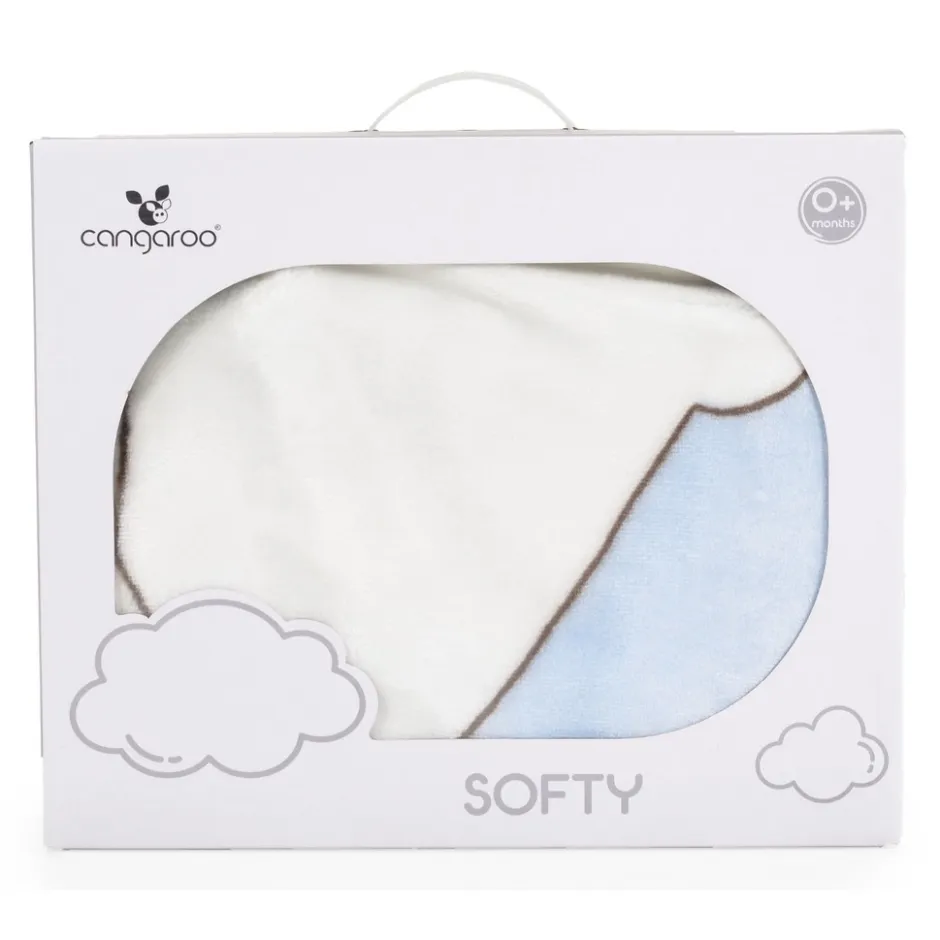 Softy Sweet Hugs Blue 80 x 110 cm Wiegdeken|Cangaroo Best