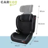 I-Size Autostoeltje Frankie 100-150cm Zwart/Wit|Carkids Online