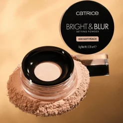 Bright & Blur 030 Soft Peach Setting Powder|Catrice Online