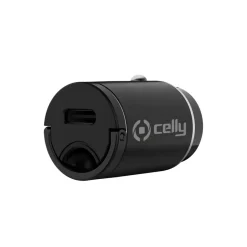 Celly Auto lader +kabel USBC>Lightning< Telefoonkabeltjes