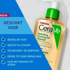CeraVe Hydraterende Schuimende Reinigingsolie< Dermacare|Gezichtsreiniging