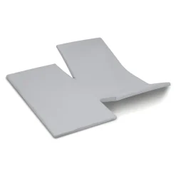 Dubbele Splittopper Hoeslaken Katoen Weekend - light grey 180x210cm|Cinderella Best