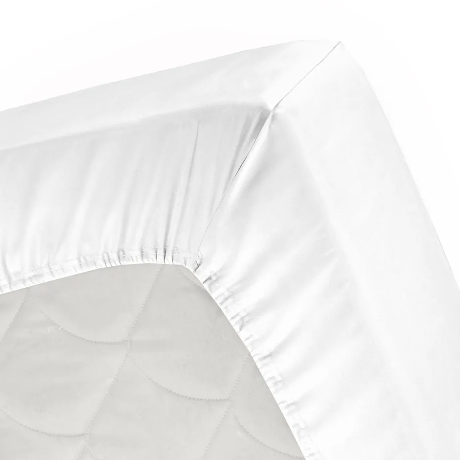 Cinderella Hoeslaken Basic Katoen 30cm Hoekhoogte - white 180x210cm< Slapen