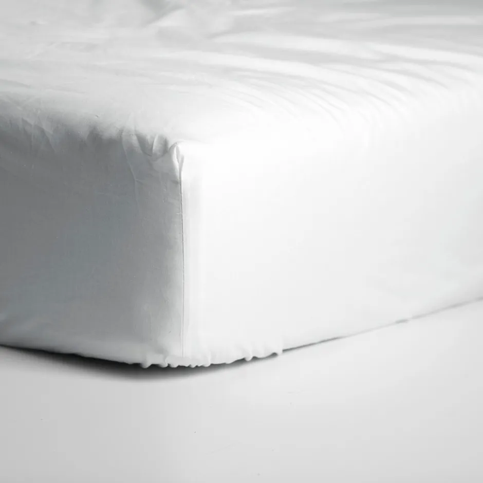 Cinderella Hoeslaken Basic Katoen 30cm Hoekhoogte - white 160x200cm< Slapen