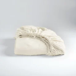 Hoeslaken Basic Katoen 30cm Hoekhoogte - ivoor 90x210cm|Cinderella
