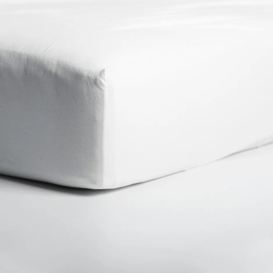 Hoeslaken Dubbel Jersey Stretch 40cm Hoek - white 160x200/210cm|Cinderella Discount