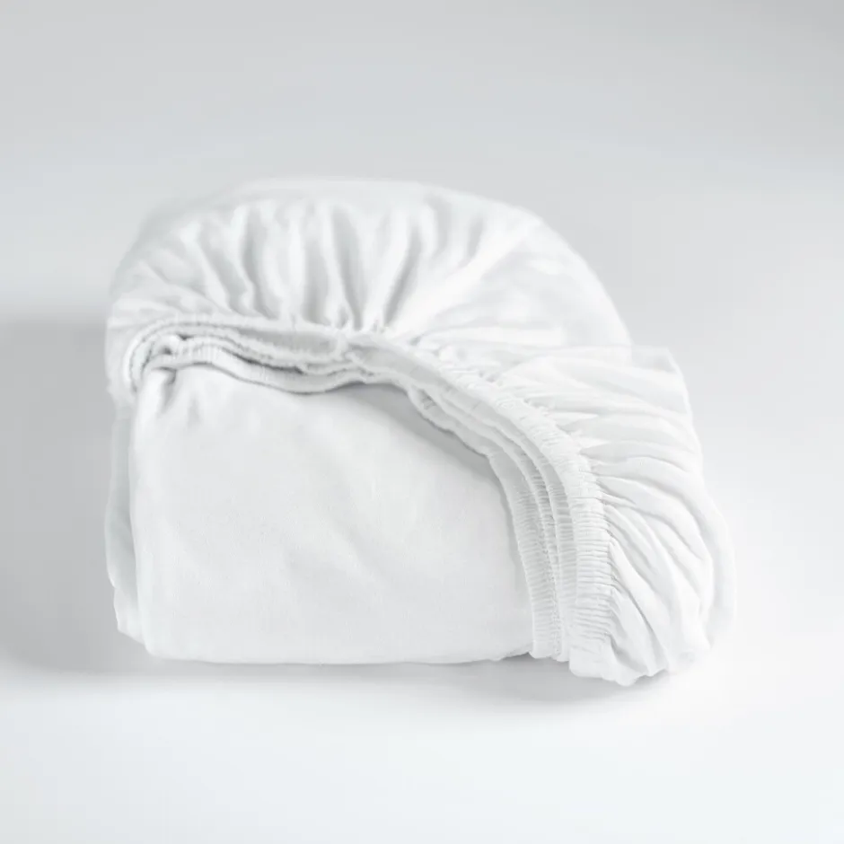 Hoeslaken Dubbel Jersey Stretch 40cm Hoek - white 160x200/210cm|Cinderella Discount