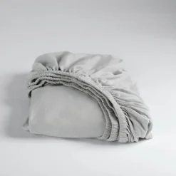 Hoeslaken Dubbel Jersey Stretch 40cm Hoek - light grey 90x200/210cm|Cinderella Outlet