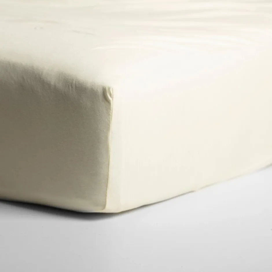 Hoeslaken Dubbel Jersey Stretch 30cm Hoek - ivory 80/90x210/220 - 100x200cm|Cinderella Hot