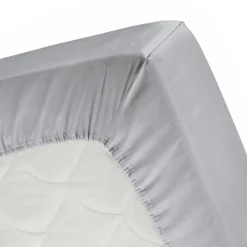 Cinderella Splittopper Single Split Hoeslaken Basic Katoen - light grey 180x210cm< Slapen