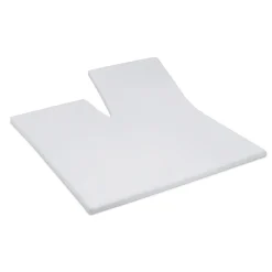 Splittopper Single Split Hoeslaken Katoen Satijn - light grey 180x200cm|Cinderella Hot