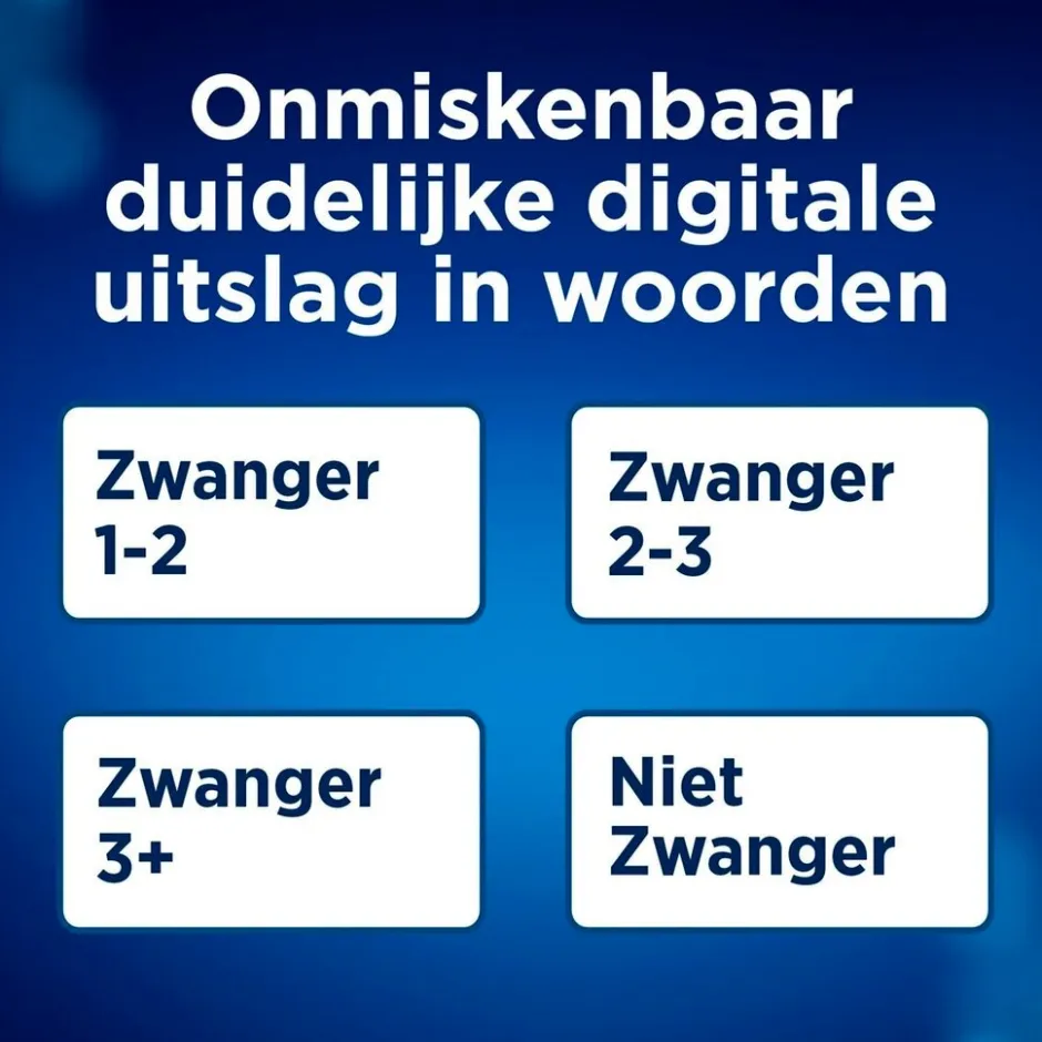 Clearblue Zwangerschapstest met Wekenindicator< Zelftesten