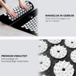 Acupressure Mat en Kussen Spijkermat + Kussen set + Triggerpoint bal|Confibel Discount