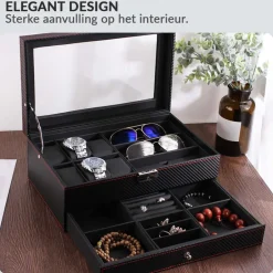 Confibel Luxe Horloge Box Sieraden/Brillen Doos< Sieraden En Bijoux