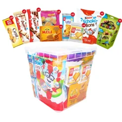 Cookies & snacks maandpakket Jules Destrooper, Lotus, LU, Kinder & Meli| Sale