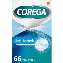 Corega Anti-bacterie Dagelijkse Reiniger Tabletten< Kunstgebitreiniger