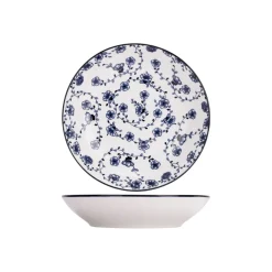 Cosy & Trendy 4 Stuks Flor Azul Diepe borden Porselein| New