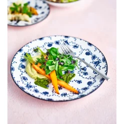 Cosy & Trendy 4 Stuks Flor Azul Dinerborden Porselein< Keuken