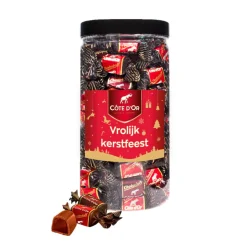 Cote D'Or Côte d'Or Chokotoff chocolademix "Vrolijk Kerstfeest" kerstcadeau< Trakteren|Chocolade
