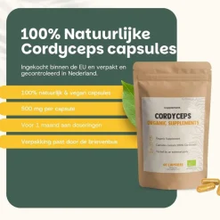 Cordyceps Capsules 500 mg Biologisch|Cupplement Hot