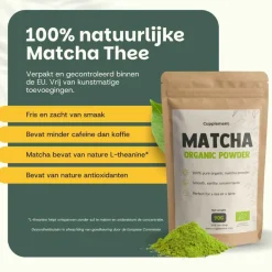 Cupplement Matcha Thee Poeder Biologisch< Maaltijdverrijkers