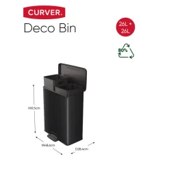 Curver Decobin Duo Prullenbak< Prullenbakken