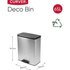 Decobin Prullenbak 65L|Curver Outlet