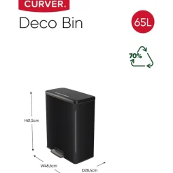 Curver Decobin Prullenbak 65L< Prullenbakken