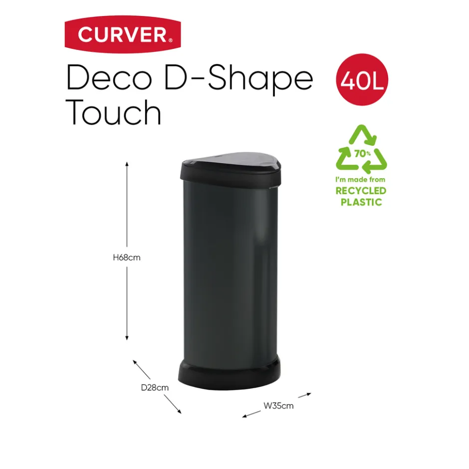 Decobin Push Prullenbak|Curver Outlet
